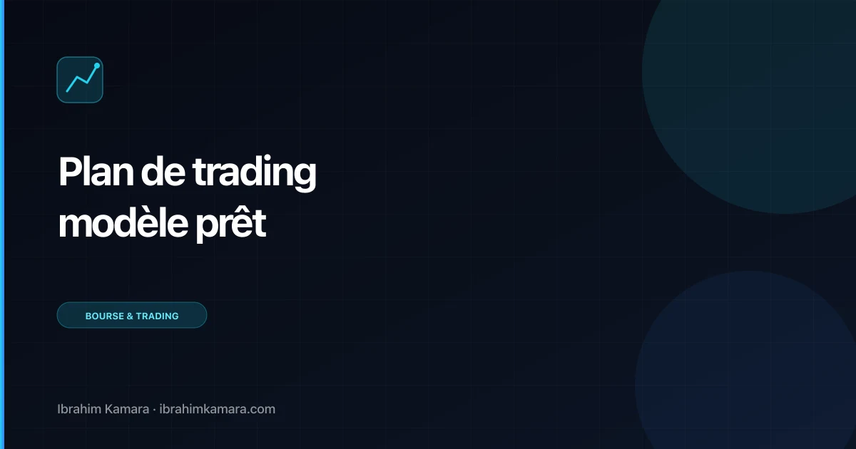 Plan de trading exemple modèle