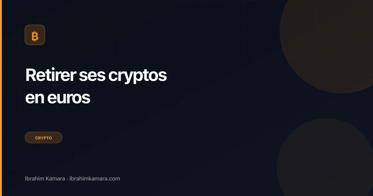 Retirer cryptos en euros fiscalité