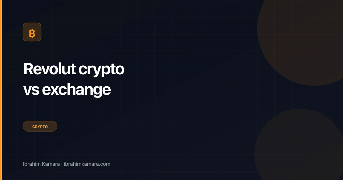 Revolut crypto vs exchange spécialisé