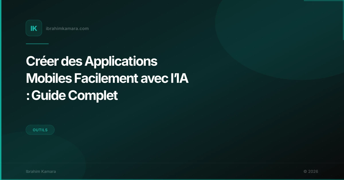 Application mobile générée par IA